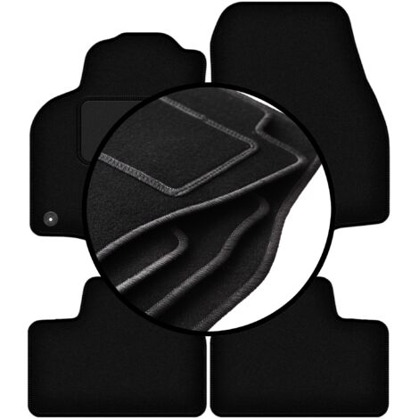 Juego completo de alfombrillas de terciopelo para: Opel Astra G cabrio, Coupé, bertone (1998-2009)
