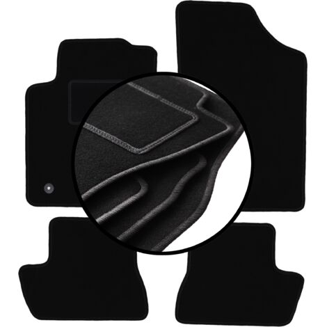 Juego completo de alfombrillas de velour para: Citroën C2 hatchback (2003-2009)