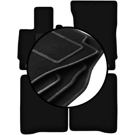 Juego completo de alfombrillas de velour para: Mercedes W221 Clase S Sedán largo (2005-2013)