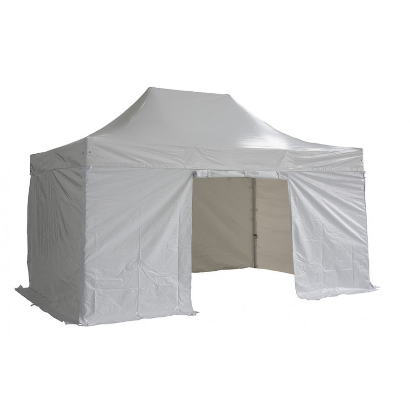 

Interouge - Juego completo de lonas laterales 3x4.5m PVC 520g / m2 - 3 completos y 1 puerta