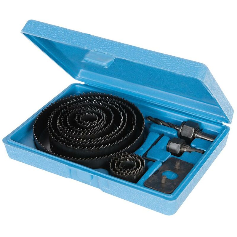 Silverline - Juego coronas perforadoras, 16 pzas Ø19-127 mm