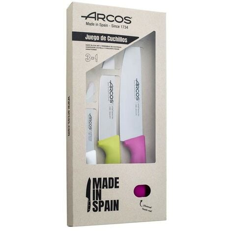 ARCOS HERMANOS JUEGO CUCHILLOS COCINA NIZA ARCOS 3 PZ