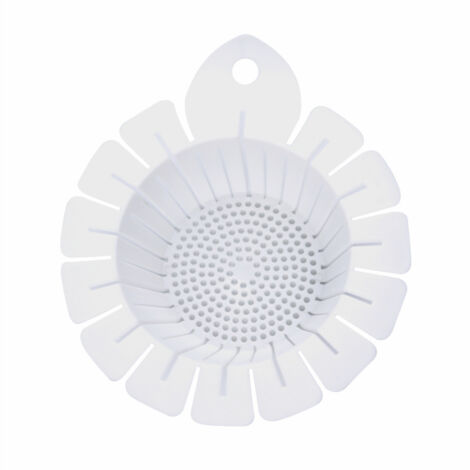 Juego de 1 filtro de malla para desagüe de fregadero, cesta de drenaje de cocina, tapón de desagüe de fregadero, filtro para alimentos y verduras, blanco