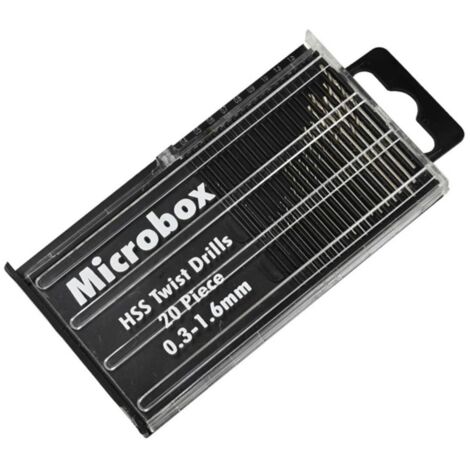 Juego de 1 mini brocas - 20 brocas perfectas para taladrar madera, plástico y metal.