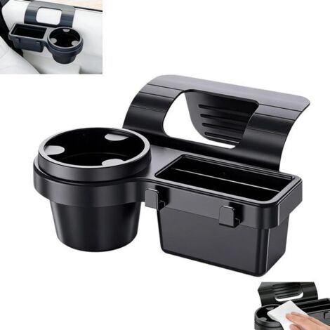Juego de 1 - Portavasos para coche - Portavasos para puerta - Portavasos ajustable - Rejilla de ventilación - Universal - Portavasos para café - Soporte para latas - Universal, no requiere perforación