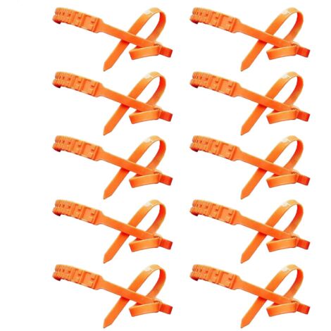 Juego de 10 cadenas para nieve para neumáticos de coche - 90 x 2 cm - Goma - Reutilizables - Antideslizantes - Cadenas ajustables - Bridas antideslizantes