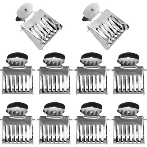 Juego de 10 clips de acero inoxidable para apicultura, para jaulas de abejas, herramientas y equipos para apicultores.
