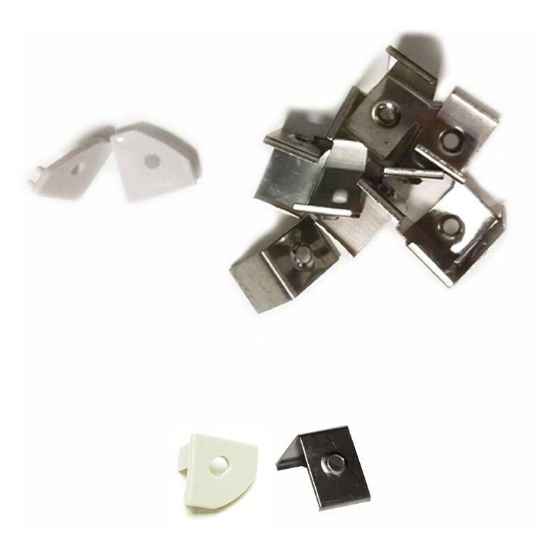 

Juego de 10 clips y 2 tapas para la extrusión en ángulo de 45°