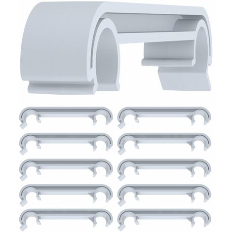 Juego de 10 conectores de plástico para sillas Gris