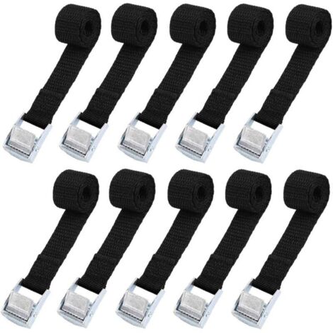 Juego de 10 correas tensoras para puerta de motocicleta, coche y bicicleta, 2 x 39 cm, carga máxima 500 kg