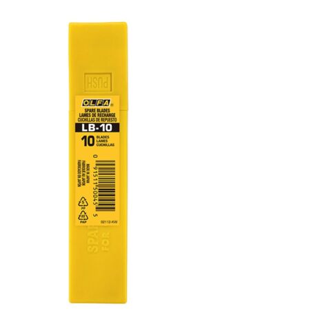 OLFA AB-10 - Confezione Da 10 Cuchillas Troceables 9 Mm Plateadas - 2