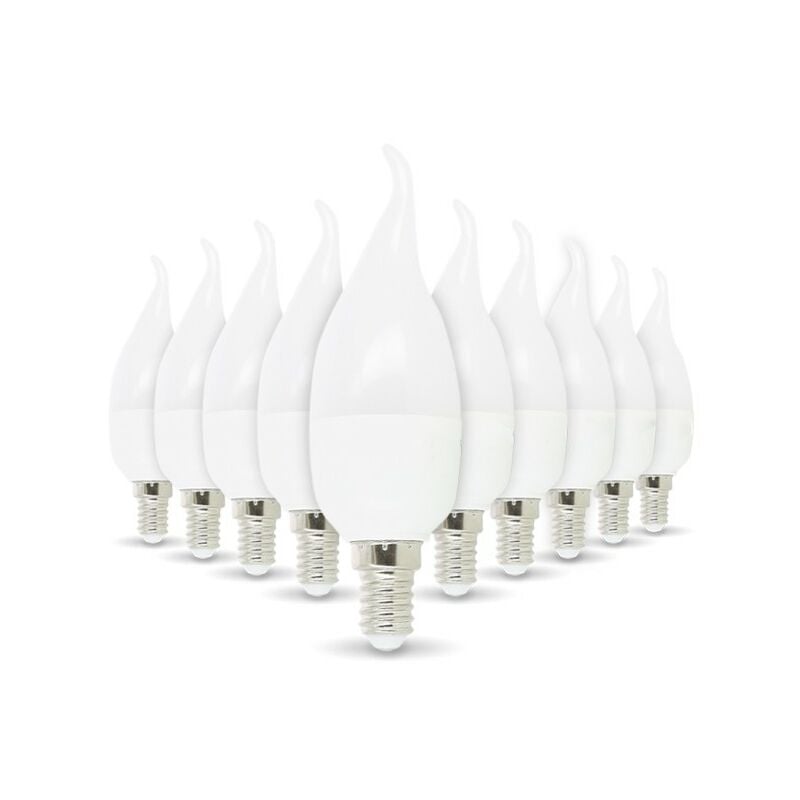 

Juego de 10 E14 LED Flame 4W eq 30W Bulb | Temperatura de color: Blanco cálido 3000K
