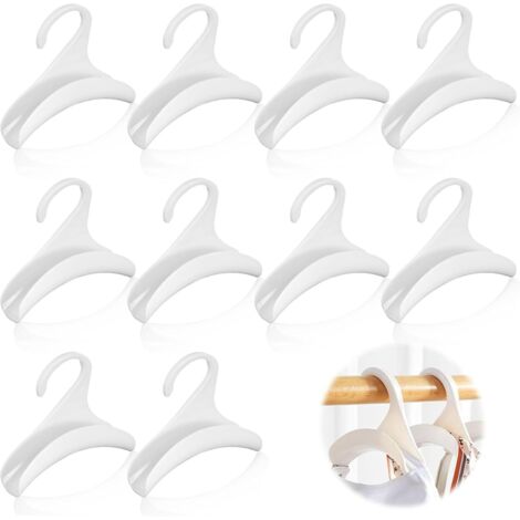 Juego de 10 ganchos para bolsos, perchas para ropa, ganchos de PP para bolsos, soportes para bolsos, soportes para sombreros, perchas, organizadores, ganchos para bolsos y mochilas