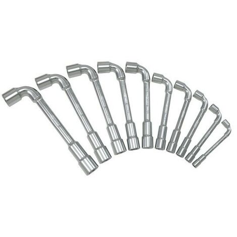Juego de 10 llaves de tubo métricas de 6 caras KS TOOLS - 517.0440