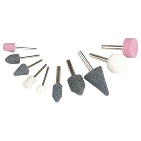 Juego de 10 muelas con fijación para mangos de 3mm y 6mm