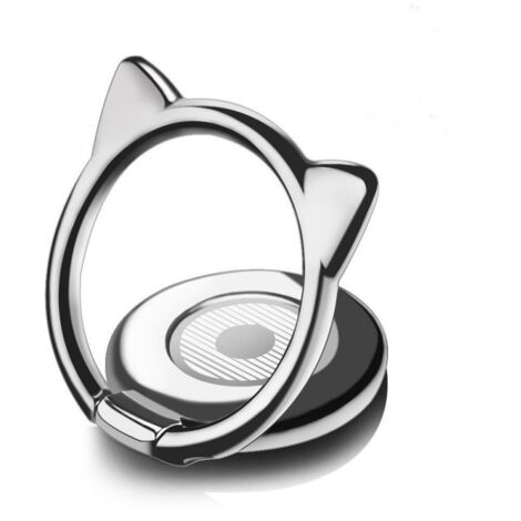 Juego de 10 soportes para anillos de teléfono con temática de gatos, ultrafinos (3 mm), giratorios 360°, universalmente compatibles con Huawei y otros smartphones.