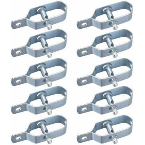Juego de 10 tensores para malla metálica, tensores para cercas, tensores para alambre de púas, kit de conectores para tensores de cable.