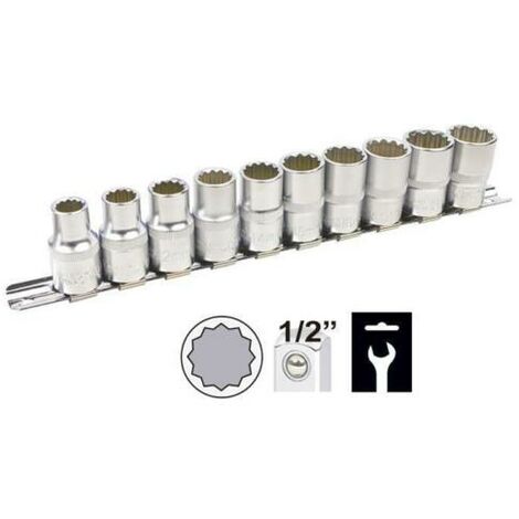 Juego De 10 Vasos 1/2 12 Caras - Jbm 52716