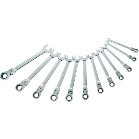 Juego de 12 llaves de carraca de 8 a 19 mm SAM - 50CTJ12