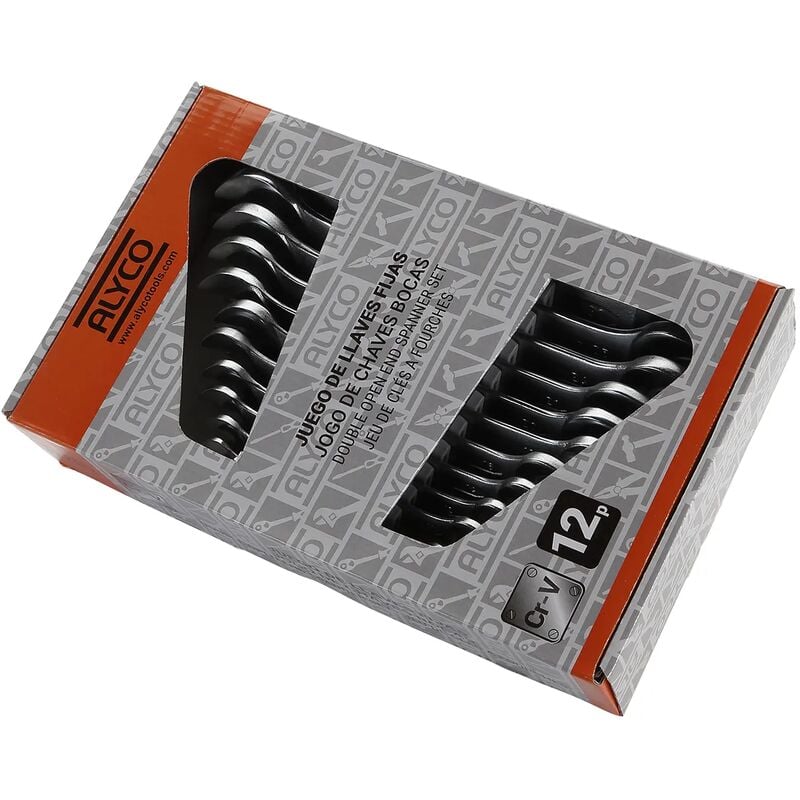 

Alyco Tools Herramientas - Juego De 12 Llaves Fijas HR Alyco En Acero CR-V