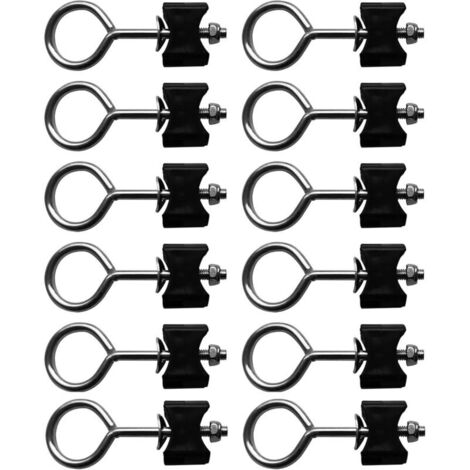 Juego de 12 tornillos para trampolines, accesorios para trampolines, fijación para trampolines grandes y pequeños