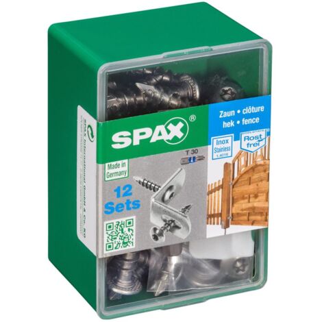Juego de 12 tornillos SPAX de acero inoxidable con cabeza avellanada torx, Diam.7 mm x L.35 mm SPAX