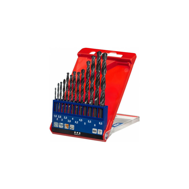 

Juego de 13 brocas laminadas surtidas HSS-R - KWB