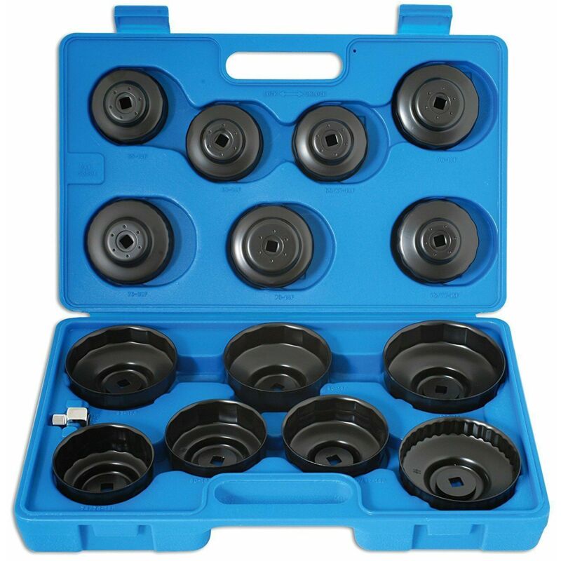 

Juego de 14 llaves vasos cazoletas para filtros de aceite