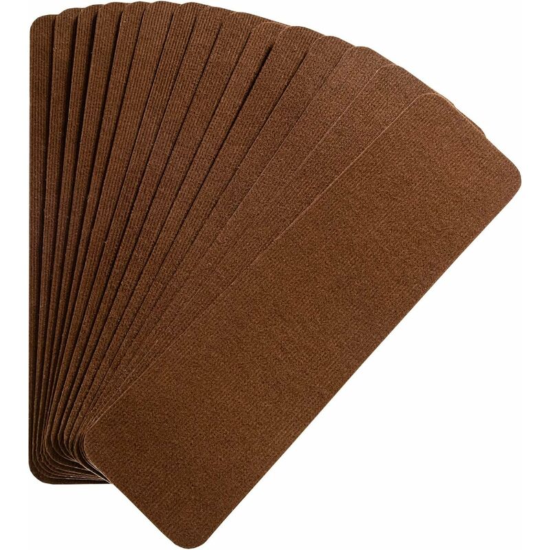 

Juego de 15 Alfombrillas para Escaleras Antideslizantes Alfombra de Escalera Autoadhesiva de 76x20 cm Alfombra para Hogar