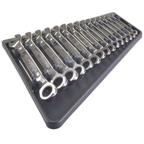 Juego de 15 llaves combinadas MAXBITE con carraca 8, 9, 10, 11, 12, 13, 14, 15, 16, 17, 18, 19, 20, 21, 22mm MILWAUKEE Ref.4932