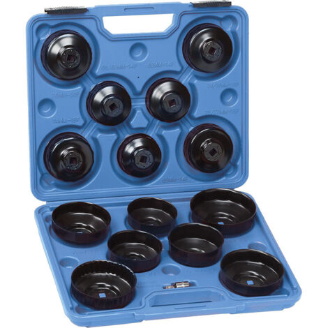 Juego de 15 llaves para filtros de aceite 3/8 Fervi 0018/15