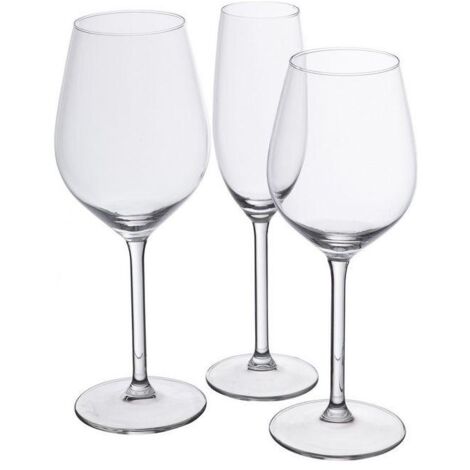 Juego de 18 copas transparentes 50ml x 38ml x 21ml