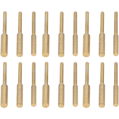 Juego de 18 discos de lijado de esmeril con revestimiento de titanio para motosierras, 4,0 mm, 4,8 mm, 5,5 mm.