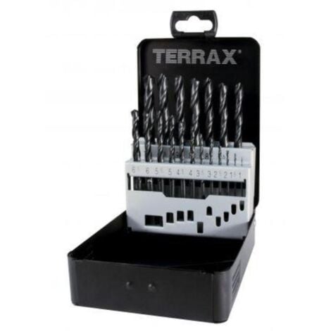 LE SANITAIRE Juego de 19 brocas HSS laminadas Ø1 a 10 mm