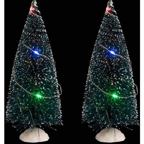 Juego de 2 accesorios multicolores de 20 LED para iluminar el pueblo - Atmosphera créateur d'intérieur