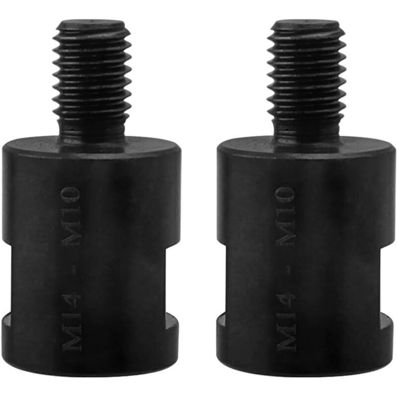 Juego de 2 adaptadores de rosca macho M10 a hembra M14 para amoladoras angulares y pulidoras de diamante