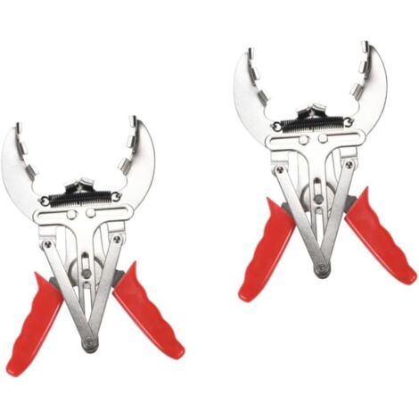 Juego de 2 alicates para extraer anillos de pistón, herramientas para automóviles, alicates para pistones, expansor de compresor, rojo.