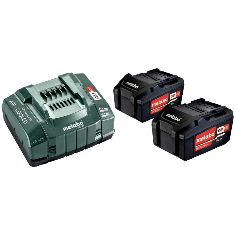 

Metabo 685051000 18V Litio-Ion Set básico (2x 5.2Ah) + cargador