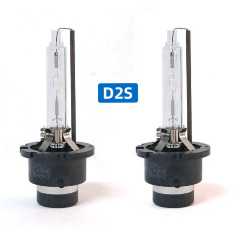 Juego de 2 bombillas de xenón de repuesto D2S HID 6000K 35W 12V para luces de carretera y de cruce, con clasificación de impermeabilidad IP68.