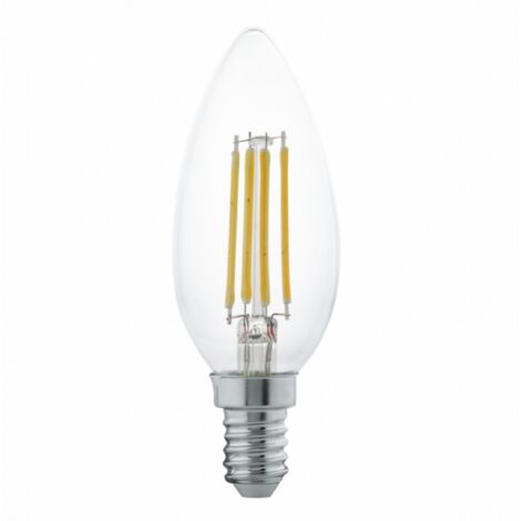 Juego de 2 bombillas vela LED E14 4 W 470lm 2700 K - Eglo