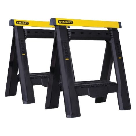 Juego de 2 caballetes - Altura regulable - 450 kg - STANLEY, STST1-70559