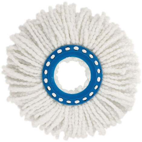 Juego de 2 cabezales de repuesto Clean Twist para fregona de disco, ideales para suelos de baldosas y piedra, 16 cm.