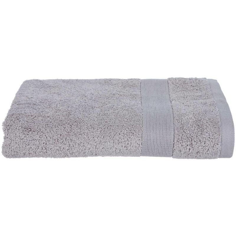 Toalla de ducha 'Essentiel' - algodón 450 g/m² - gris topo 70 x 130 cm Atmosphera Créateur D'intérieur