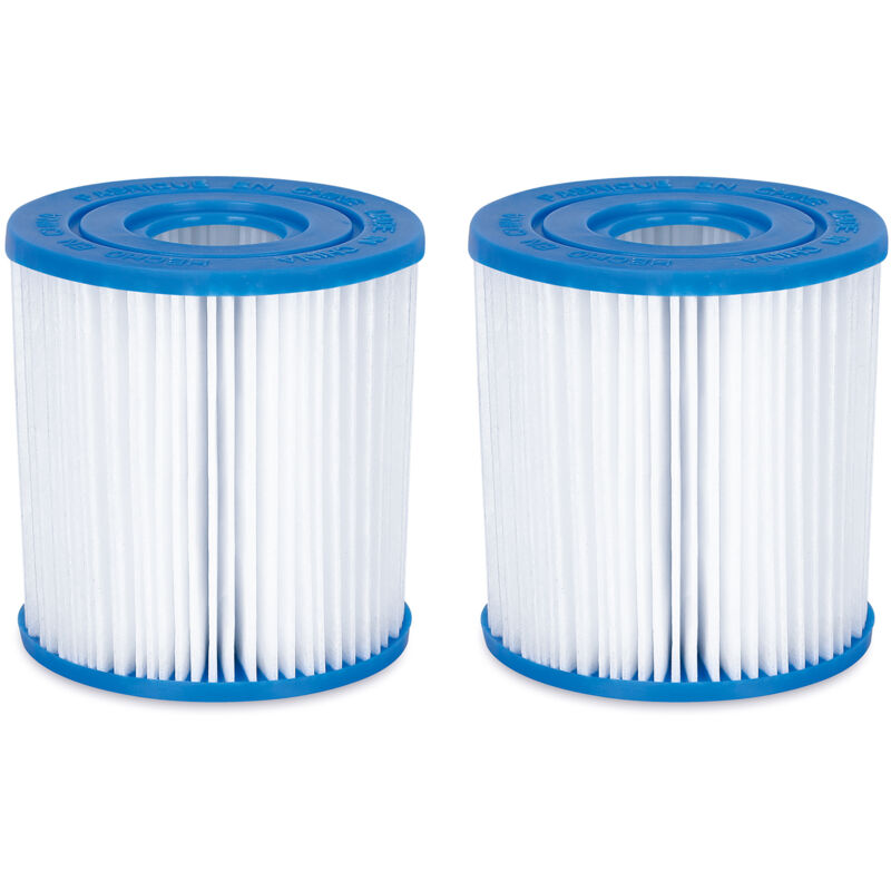Lote De 2 Cartuchos De Filtro I Para Piscina H 9 Cm X Ø 7,8 Cm