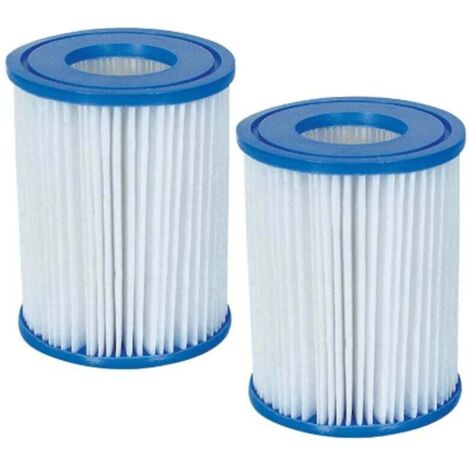Juego de 2 cartuchos filtrantes Bestway II 136x106mm para piscina