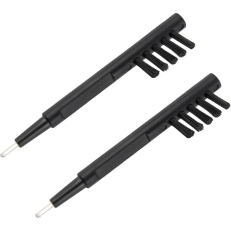 Juego de 2 cepillos de limpieza para audífonos con imán y lazo anti-cera: accesorios de limpieza multifuncionales para las almohadillas de los audífonos.