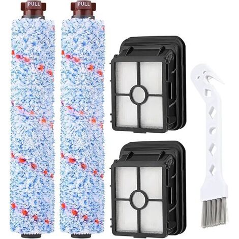 Juego de 2 cepillos multiusos + 2 filtros para CrossWave Cleaner 1785/2306/3888 – Compatible con la pieza número 1608683 – Instalación fácil y sin herramientas