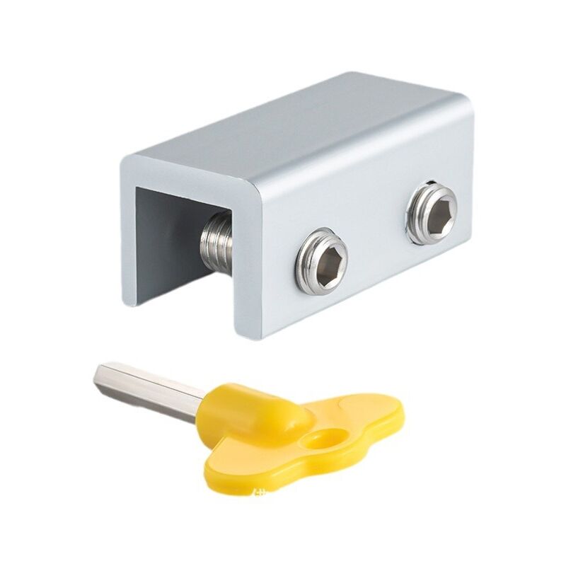 Cyslmuk - Juego de 2 cerraduras para ventanas correderas ajustables, cerraduras para ventanas correderas