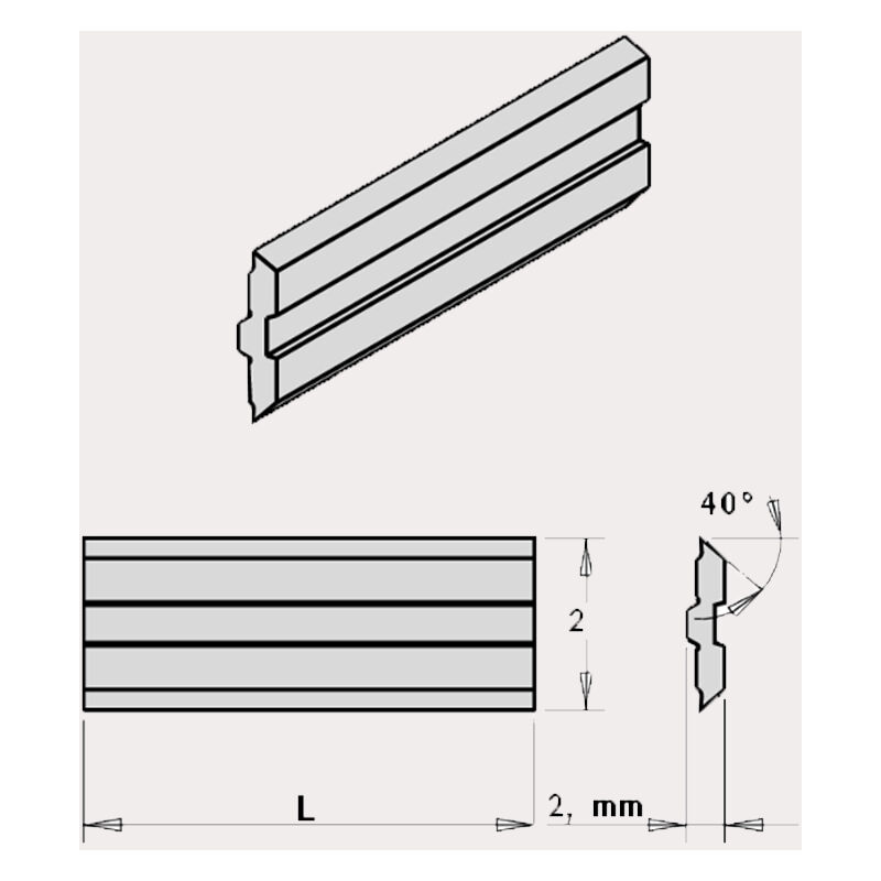 

CMT - JUEGO DE 2 CUCHILLAS CENTROSTAR/FIX, QUICKFIX 810x12x2.7mm HPS