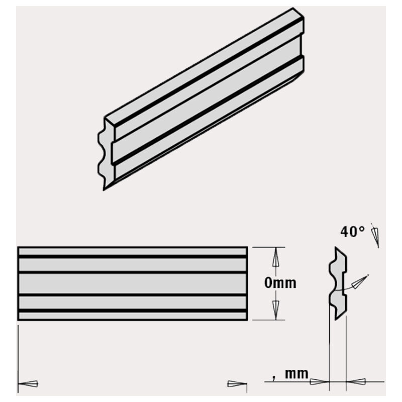 

CMT - JUEGO DE 2 CUCHILLAS 'SISTEMA TERSA' 510x10x2.3mm HPS